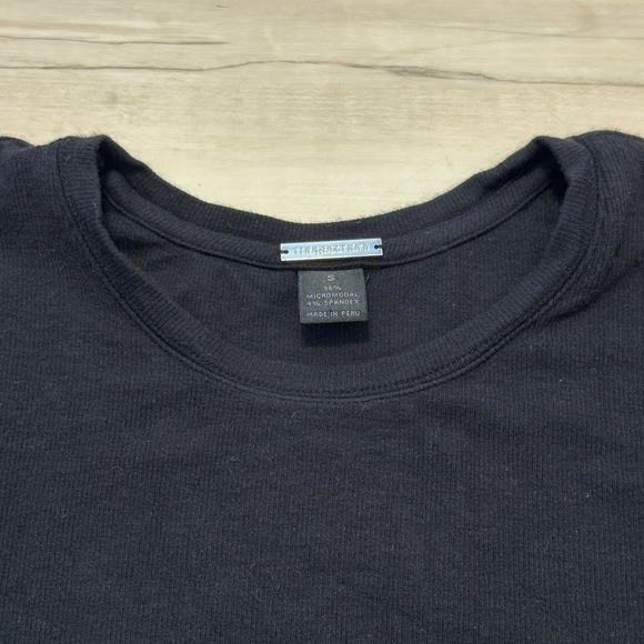 Magaschoni Black Micromodal Spandex Long Sleeve Thong Bodysuit Size S‎ - Picture 4 of 9